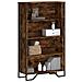 Libreria Rovere Fumo 80x31x137,5 Cm In Truciolato - Foto miniatura 1