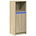 Credenza Con Led Rovere Sonoma 38x34x100cm In Legno Multistrato - Foto miniatura 3