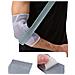 Manicotto Compressivo Sportivo Regolabile Per Gomito Grey+blue L - Foto miniatura 3
