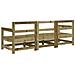 Set Salotto da Giardino 3 pz in Legno Impregnato di Pino - Foto miniatura 3