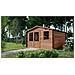 Casetta Da Giardino In Legno - 20m2 - 5x4m - Impregnata - 45mm - Colore: Marrone - Foto miniatura 1