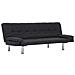 Lusso Casadino -  Divano Letto Con 2 Cuscini Grigio Scuro In Poliestere - Foto miniatura 1