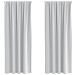Tende con tende 2 pcs Grigio Chiaro Poliestere - Foto miniatura 1