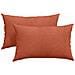 Cuscini da Divano 2 pcs Rosso Arancio 50 x 30 cm - Foto miniatura 1