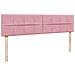 Struttura Letto Pouf con Materasso Rosa 200x200 cm Velluto - Foto miniatura 7