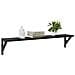 Scaffali da parete 2 pcs Rovere Nero 80 x 15 x 15,5 cm - Foto miniatura 3