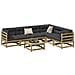 Set Divani da Giardino 7pz con Cuscini Legno Impregnato di Pino - Foto miniatura 2