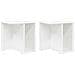 Tavolino 2 pcs Bianco 37 x 32 x 40 cm Legno multistrato - Foto miniatura 1