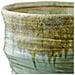Vaso In Ceramica Verde Con Costolature Ø22×34,5 Cm - Foto miniatura 2