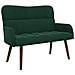 Sofa a Due Posti Verde Scuro 115 x 61 x 87 cm Velluto - Foto miniatura 1