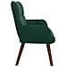 Sofa a Due Posti Verde Scuro 115 x 61 x 87 cm Velluto - Foto miniatura 5
