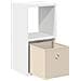 Comodino 2 pcs Bianco 25,5 x 22 x 49,5 cm Legno multistrato - Foto miniatura 5