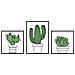Pannello Da Muro Cactus In Ferro, Set 3 Pezzi 33x46 Cm - Foto miniatura 1