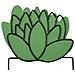 Pannello Da Muro Cactus In Ferro, Set 3 Pezzi 33x46 Cm - Foto miniatura 2
