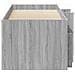 Struttura Letto Loft con Mobile con porta 3 pz Sonoma grigio - Foto miniatura 4