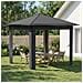 Gazebo senza Parete 2,6 x 2,6 m Grigio chiaro e Antracite - Foto miniatura 2