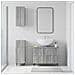 Set di armadietti da bagno in 3 pezzi ZWOLLE Sonoma grigio - Foto miniatura 4