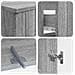 Set di armadietti da bagno in 3 pezzi ZWOLLE Sonoma grigio - Foto miniatura 7