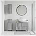 Set di armadietti da bagno in 3 pezzi ZWOLLE Sonoma grigio - Foto miniatura 9