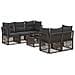 Set Divano da Giardino 6 pz Grigio polyrattan - Foto miniatura 1