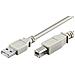 CAVO USB A / B M / M 5.0 mt GRIGIO - Foto miniatura 2