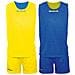 Kit Double - Completino Da Basket Reversibile Di Maglia Smanicata E Pantaloncino Di Colore Giallo / azzurro Taglia M - Foto miniatura 1