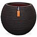 Vaso a Sfera Nature Rib 40x32 cm Nero KBLR270 - Foto miniatura 1