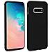 Cover Galaxy S10 Protezione Silicone Morbido Anti-graffio - Nero Opaco - Foto miniatura 1