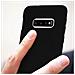 Cover Galaxy S10 Protezione Silicone Morbido Anti-graffio - Nero Opaco - Foto miniatura 4