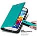 Custodia Compatibile Con Samsung Galaxy S5 Mini / S5 Mini Duos In Turchese Petrolio - Coperchio Protettiva Con Chiusura Magnetica, Funzione Stand E Tasca Per Le Carte - Foto miniatura 4