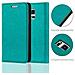 Custodia Compatibile Con Samsung Galaxy S5 Mini / S5 Mini Duos In Turchese Petrolio - Coperchio Protettiva Con Chiusura Magnetica, Funzione Stand E Tasca Per Le Carte - Foto miniatura 5