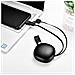 Cavo Di Ricarica Retrattile 2 In 1 (+ Micro Usb Type-c) In Pelle Deluxe Khaki Icarer - Foto miniatura 3