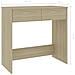 Scrivania Rovere Sonoma 80x40x75 cm in Legno Multistrato - Foto miniatura 6