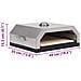 Forno Pizza con Piastra Ceramica per Barbecue a Gas e Carbone - Foto miniatura 3