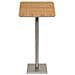 Leggio Portamenù In Legno E Acciaio 115x54x36 Cm Naturale Mcs-115-te - Foto miniatura 1