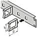 19'' front panel with plastic cable eyes, 38 x 25 x 43,6 mm - Foto miniatura 1