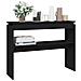 Tavolino Consolle Nero 102x30x80 cm in Legno Multistrato - Foto miniatura 3
