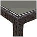 Tavolo Giardino Marrone 190x90x75cm Vetro Temperato Polyrattan - Foto miniatura 4