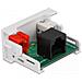 Modulo Easy 2 x 45 RCA femmina per porta RJ45 femmina 22,5 x 45 mm - Foto miniatura 2
