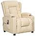 Poltrona Alzapersona Massaggiante Crema in Tessuto - Foto miniatura 2