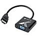 Convertitore E Adattatore Da Hdmi A Vga Con Audio 3,5mm - Foto miniatura 1