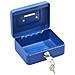 Elegant C9005 Cassetta Di Sicurezza Con Chiave Per Contare E Trasportare Denaro | Cassetta Portavalori In Acciaio Con Fessura | Cassaforte Portatile De 12,5 Cm Di Larghezza | Blu - Foto miniatura 3