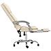 Poltrona da Ufficio Massaggiante Reclinabile Crema Similpelle - Foto miniatura 2