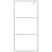 Parete Doccia Walk In Argento 90x195 Cm Vetro Trasparente Esg - Foto miniatura 3