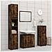 Armadietto Bagno Rovere Fumo 60x33x61 Cm In Legno Multistrato - Foto miniatura 8