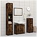 Armadietto Bagno Rovere Fumo 60x33x61 Cm In Legno Multistrato - Foto miniatura 9