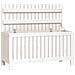 Contenitore Giardino Bianco 108x42,5x54 Cm Legno Massello Pino - Foto miniatura 1