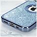 Cover Per Iphone 12 Pro Max Glitter Amovibile Silicone Protecam Spark Azzurra - Foto miniatura 4