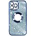 Cover Per Iphone 12 Pro Max Glitter Amovibile Silicone Protecam Spark Azzurra - Foto miniatura 1