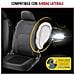 Zipp It Premium Coprisedili Logan Per Due Sedili Anteriori Con Sistema Di Chiusura Lampo Nero /rosso - Foto miniatura 4